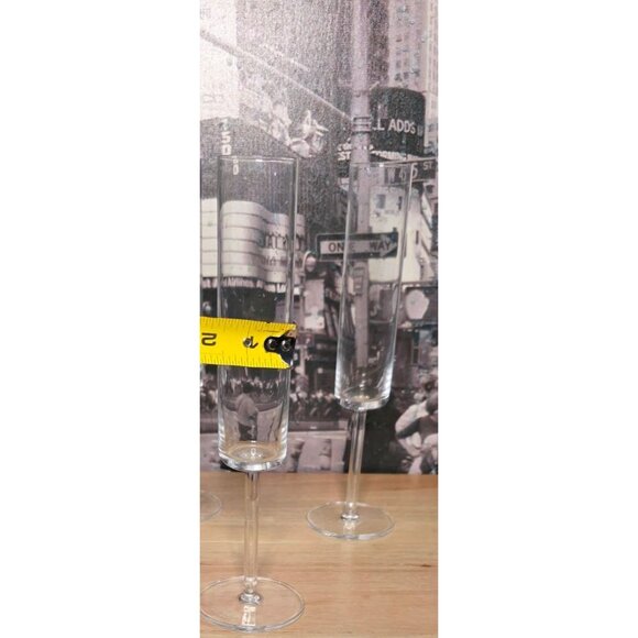 4 Schott Zwiesel Crystal Champagne Flutes 9.5" Tall - Picture 7 of 8